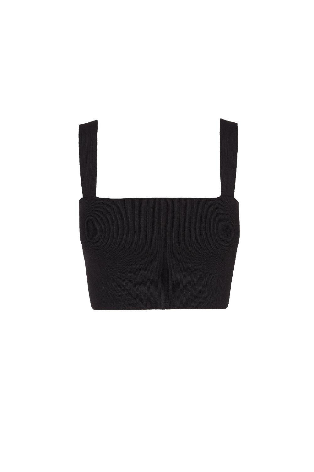 Cortana Bambino top bandeau en punto negro
