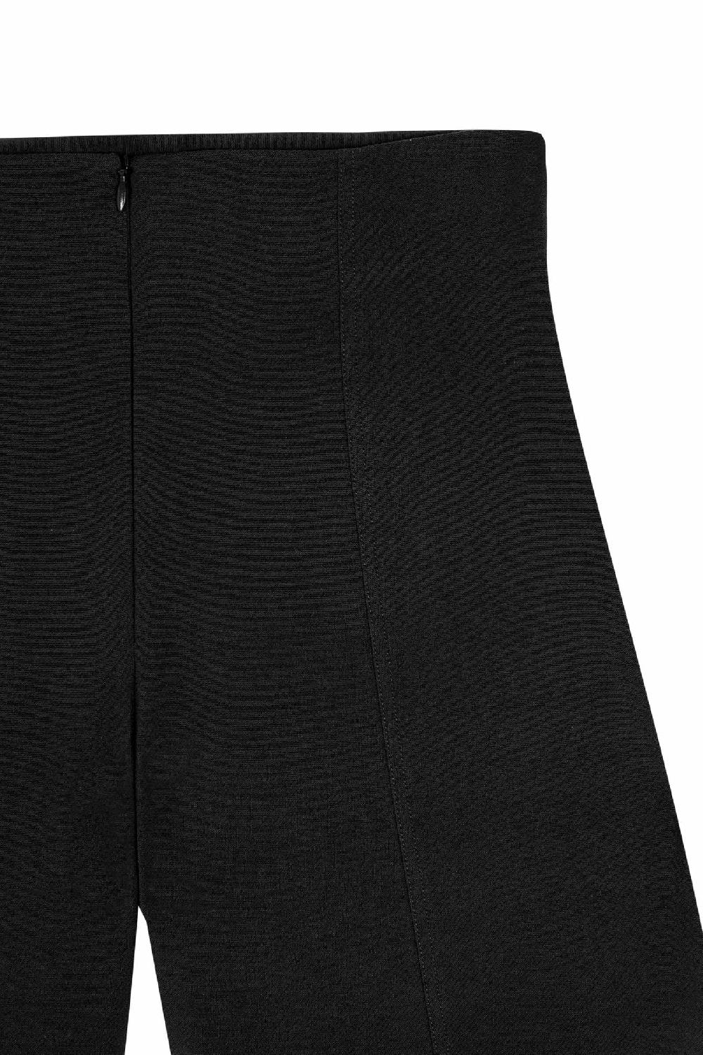Cortana Bawa Pantalon De Talle Alto Negro
