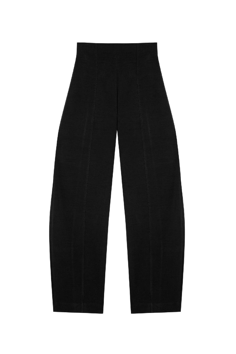 Cortana Bawa Pantalon De Talle Alto Negro