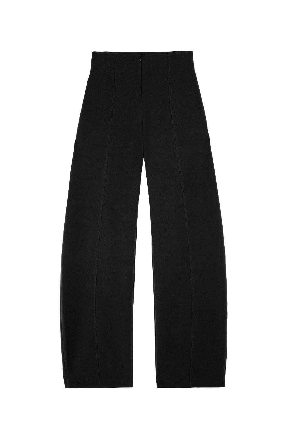 Cortana Bawa pantalon de talle alto negro