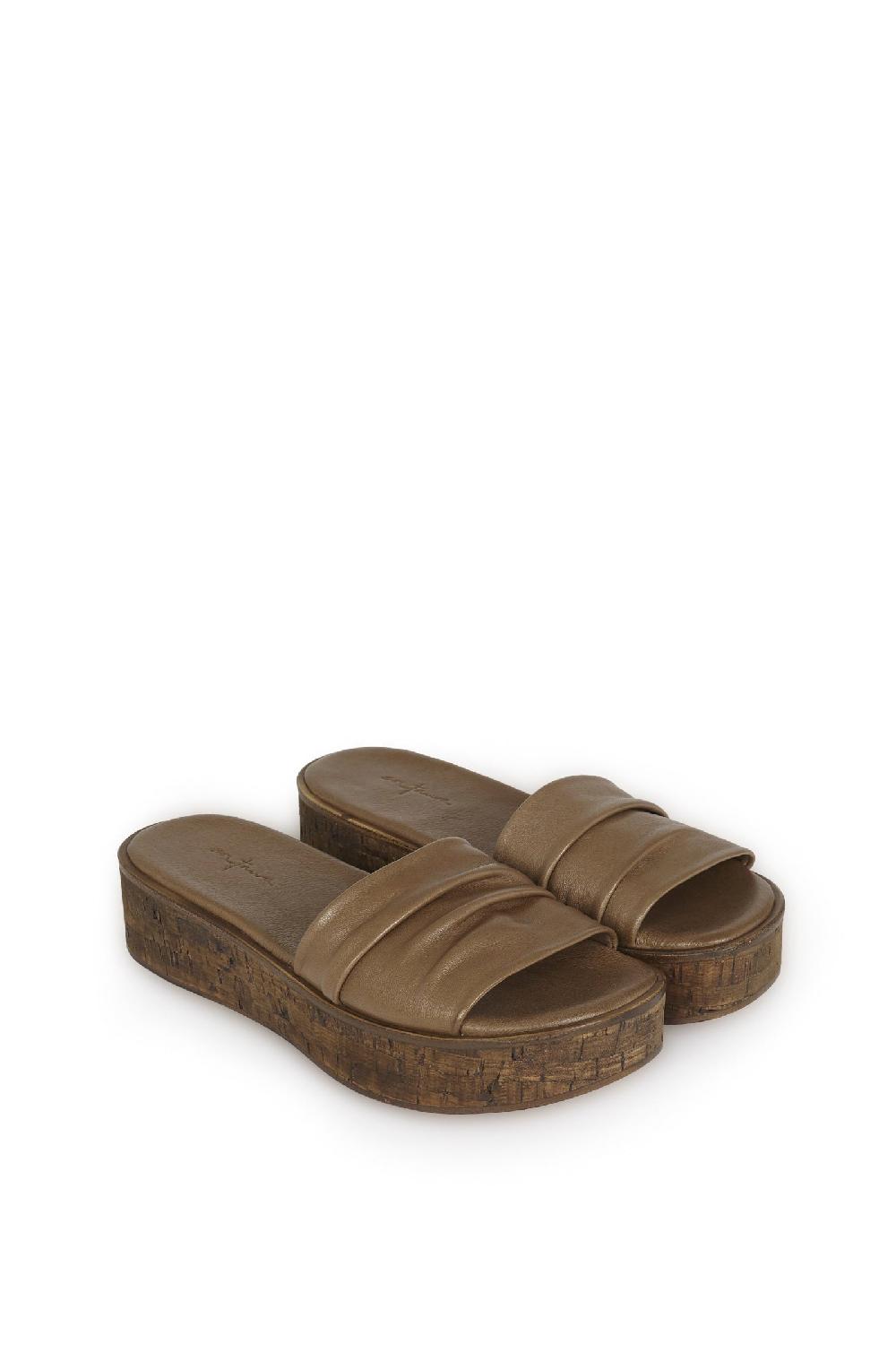 Cortana Beth Sandalia Plana Kaki