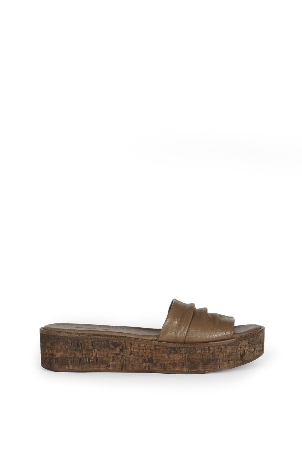 Cortana Beth sandalia plana kaki