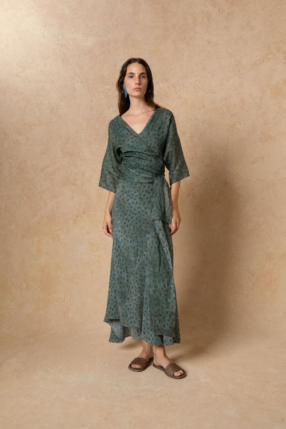 Cortana Blues Top En Ramio Ciro Print