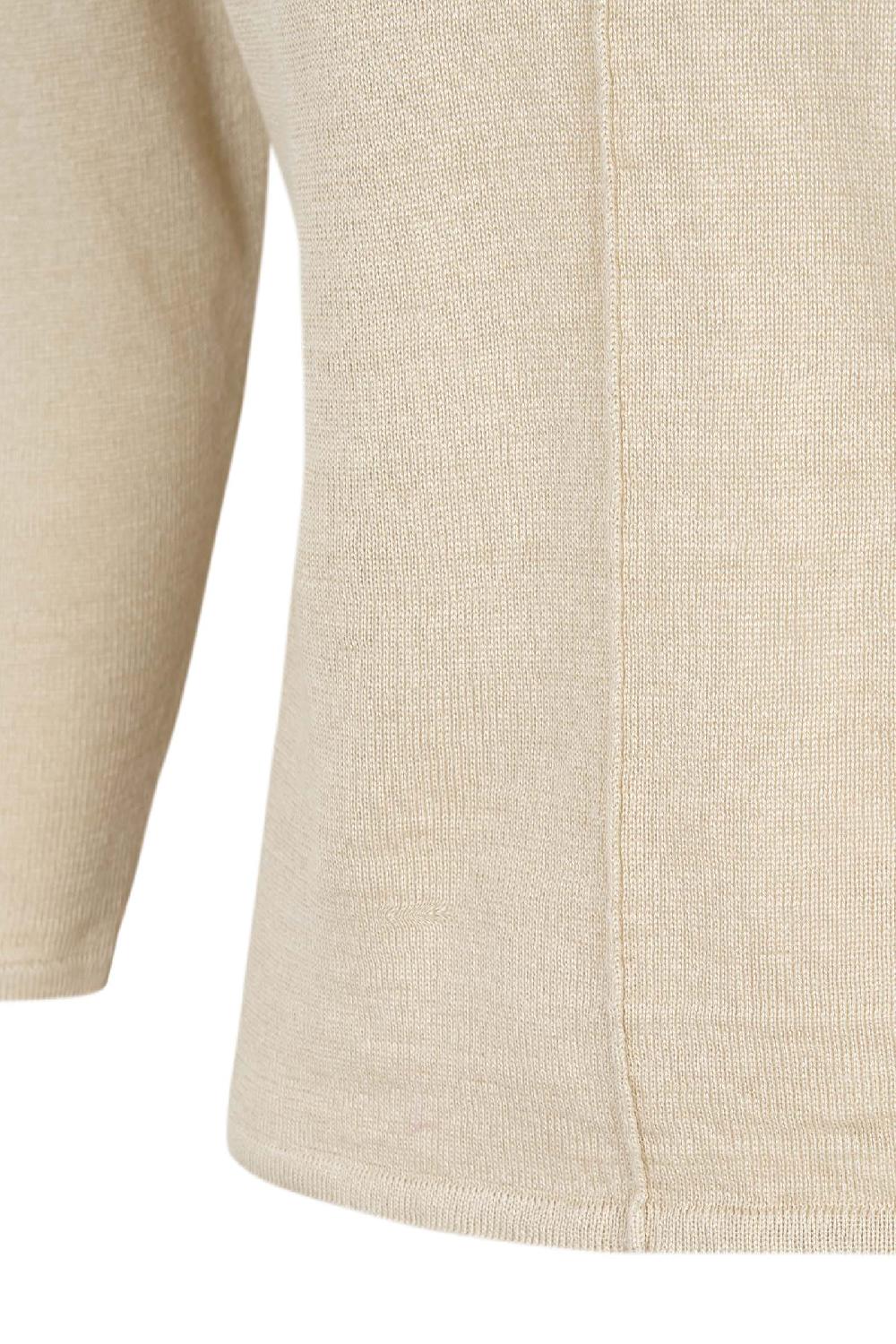 Cortana Botanica Jersey En Punto De Lino Crudo