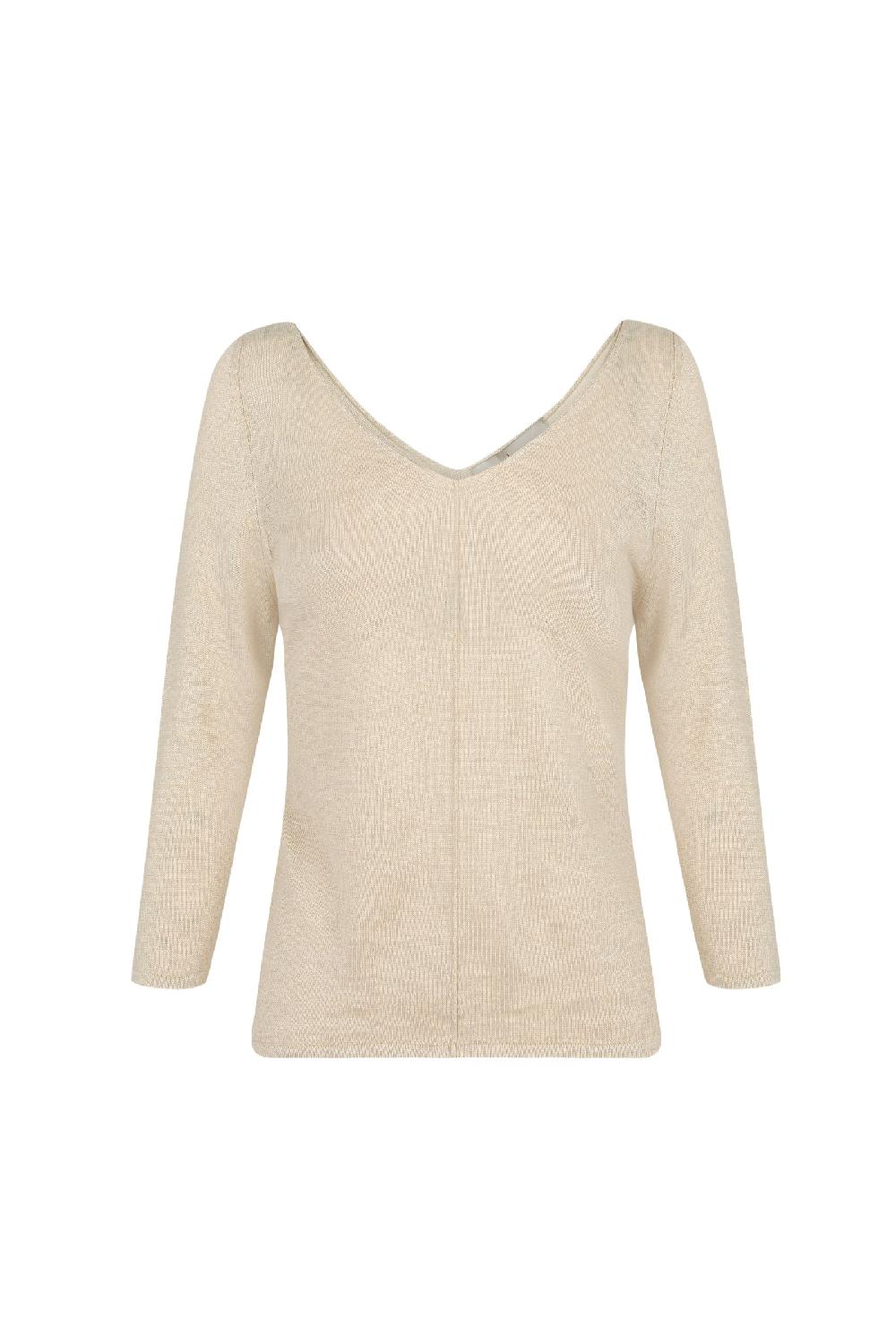 Cortana Botanica jersey en punto de lino crudo