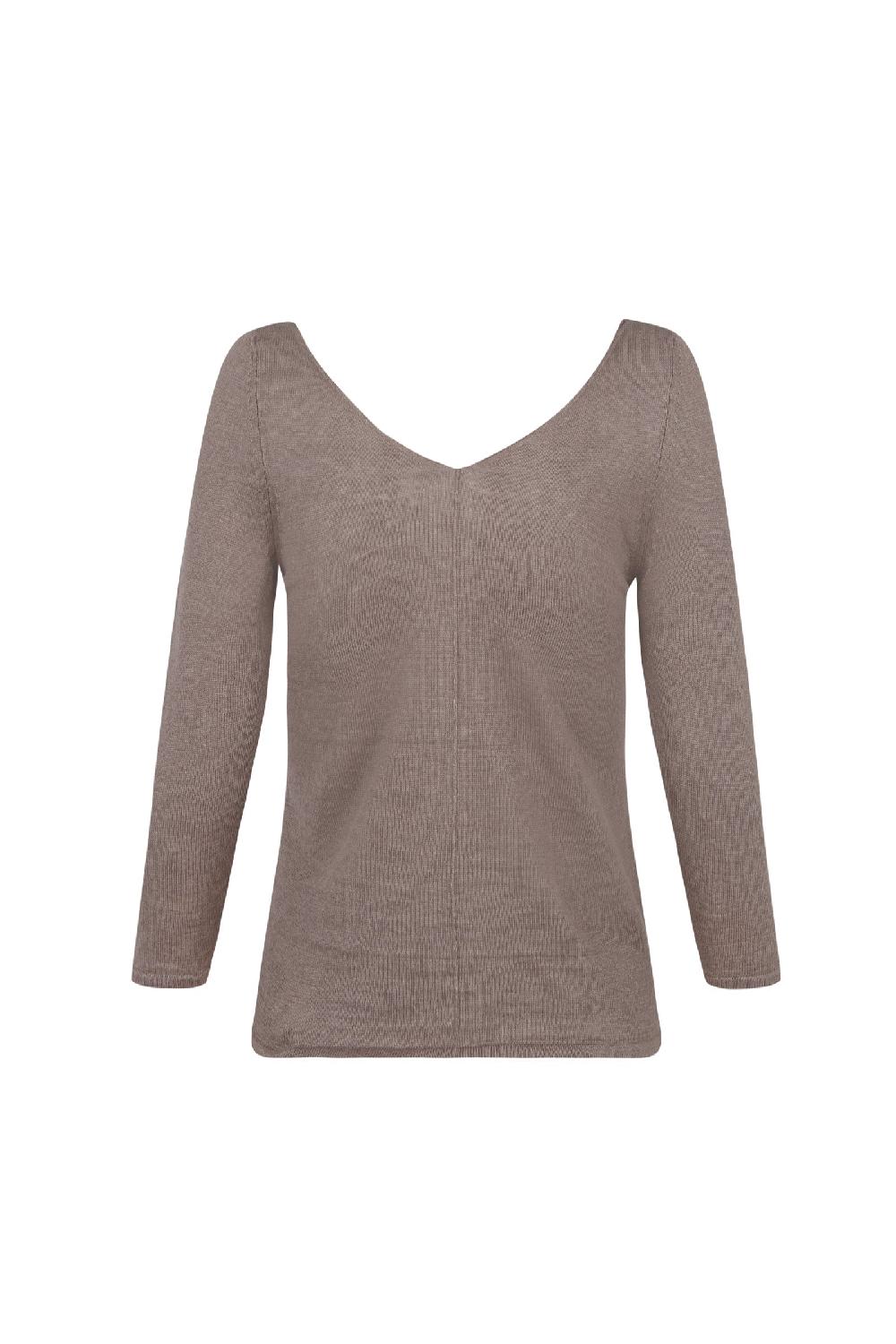 Cortana Botanica Jersey En Punto De Lino Visón