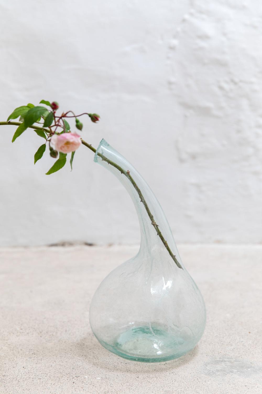 Cortana Calabaza Jarra De Vidrio Soplado Verde