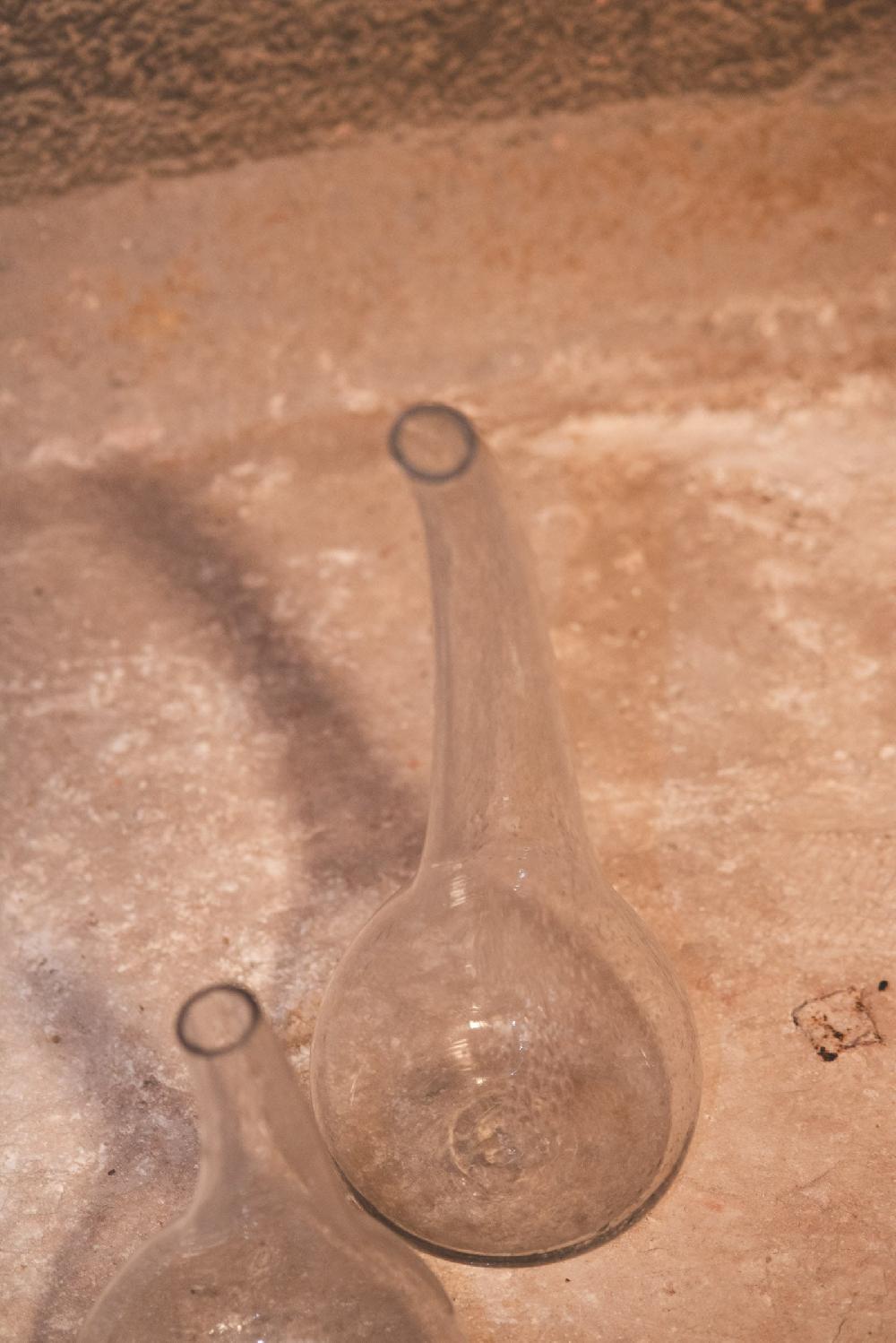 Cortana Calabaza Jarrón De Vidrio Soplado Gris