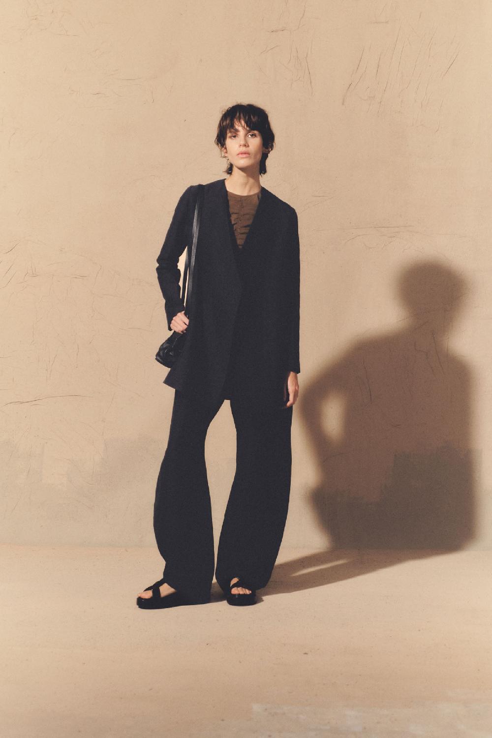 Cortana Chiara Chaqueta Cruzada Gris Humo