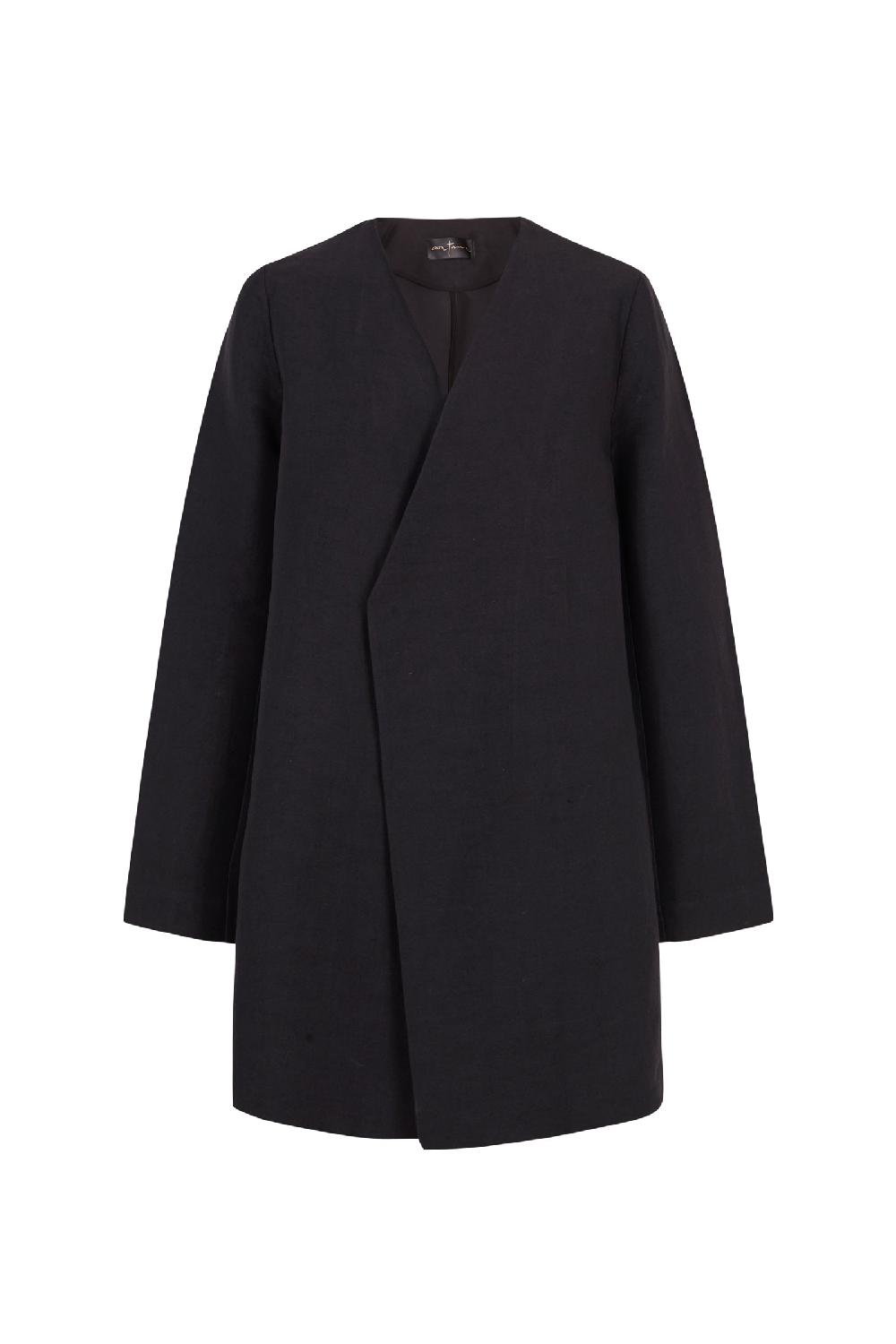 Cortana Chiara chaqueta cruzada gris humo