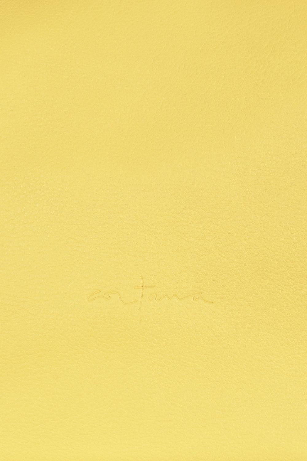 Cortana Delhi L Clutch Grande En Cuero Amarillo