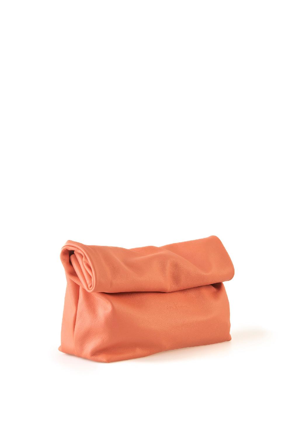 Cortana Delhi L Clutch Grande En Cuero Coral