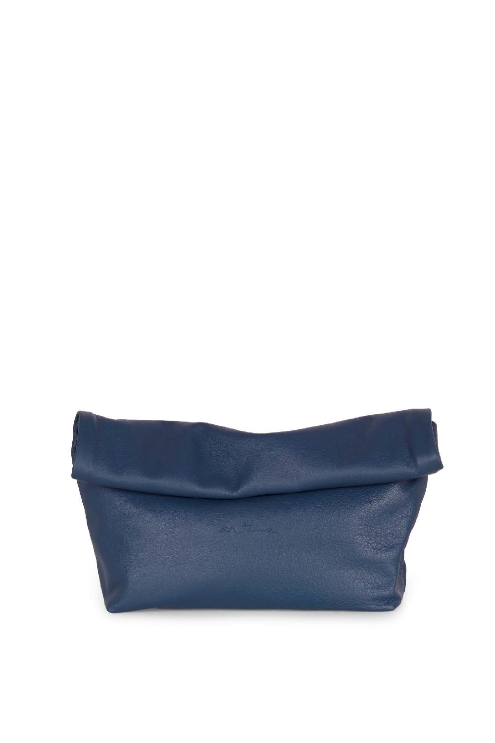 Cortana Delhi L clutch grande en cuero marino