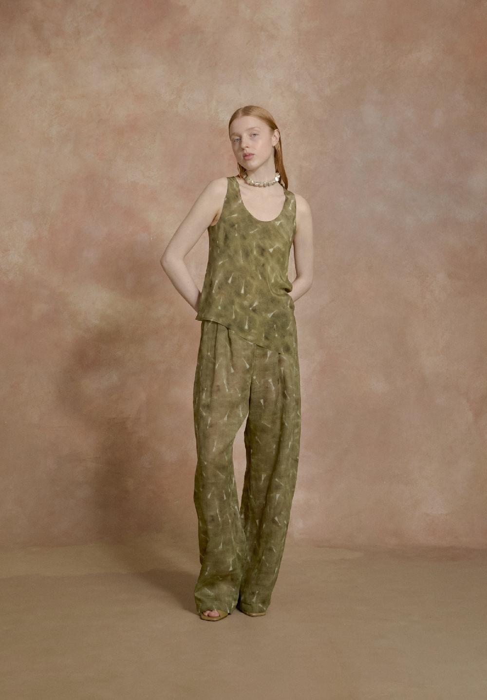 Cortana Elise Top De Seda Organica Pua Print