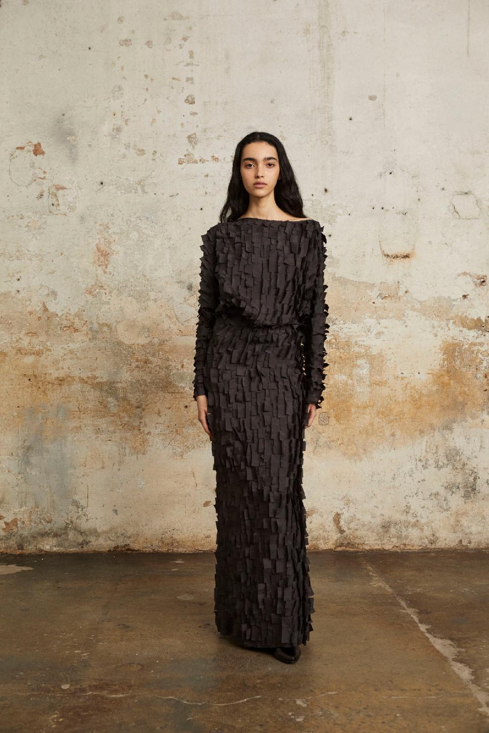 Cortana Epica Top De Seda Con Efecto De Escamas