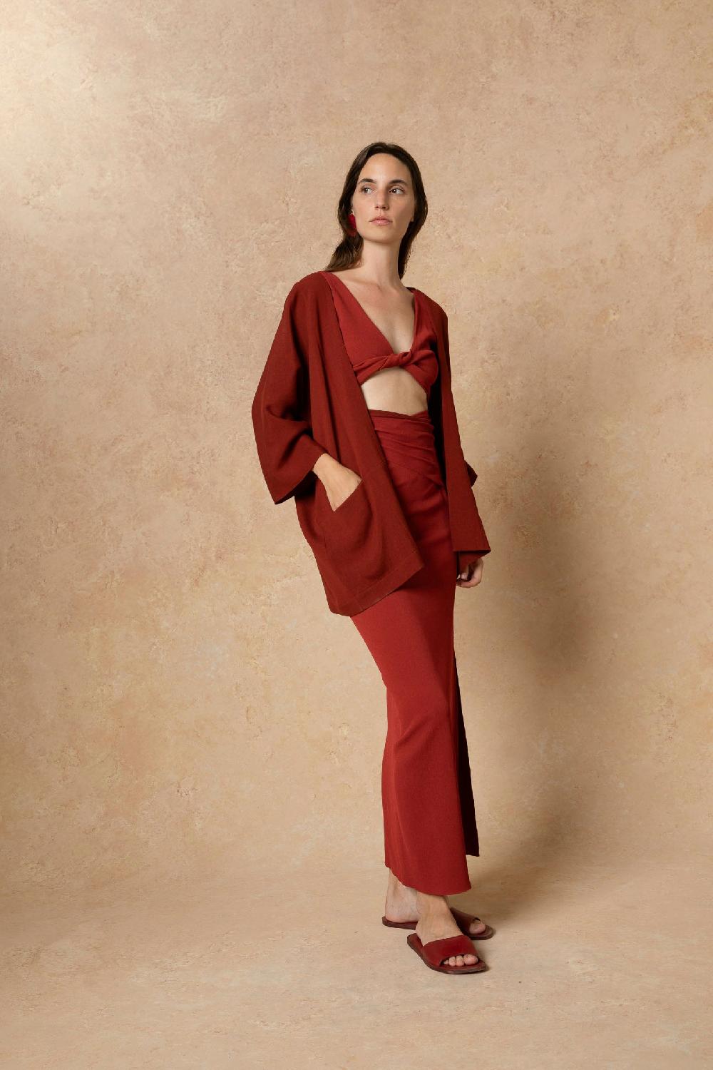 Cortana Fiona Chaqueta Rojo Carmin