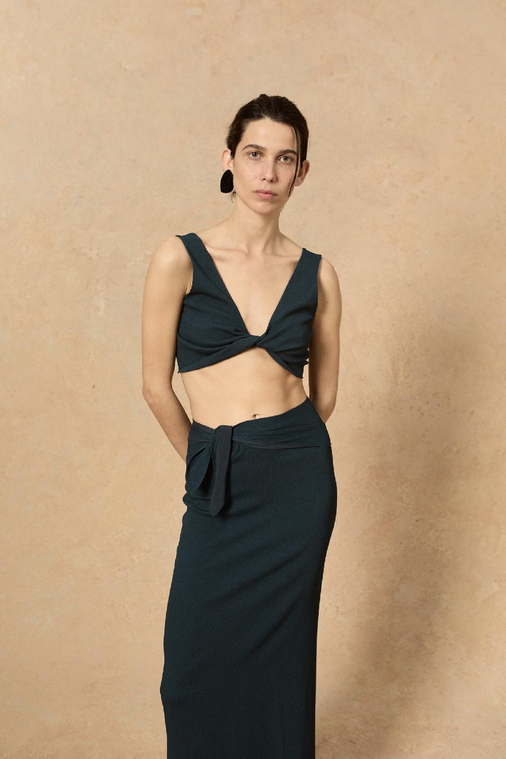 Cortana Fiona Crop Top Azul