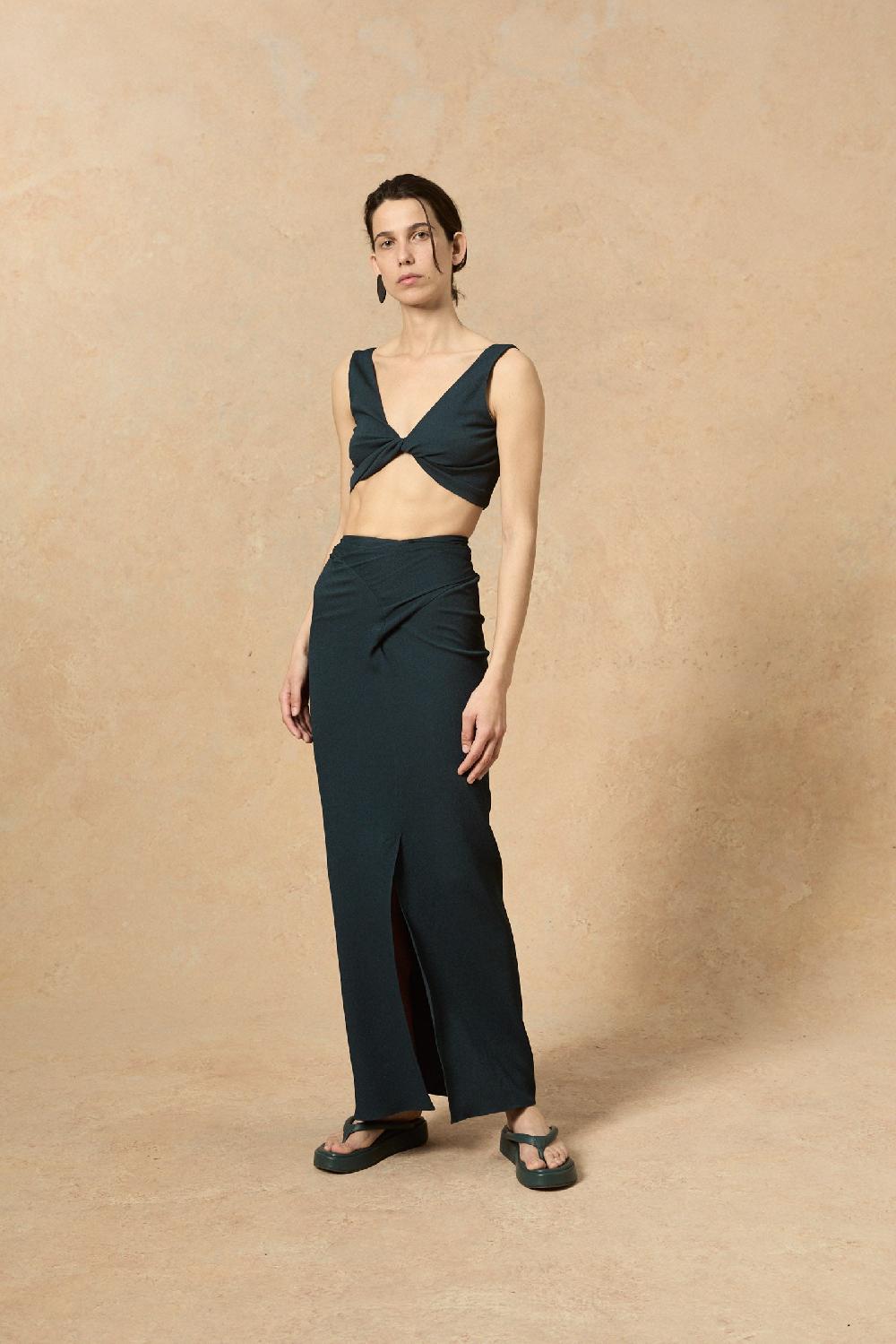 Cortana Fiona Falda Cruzada Azul