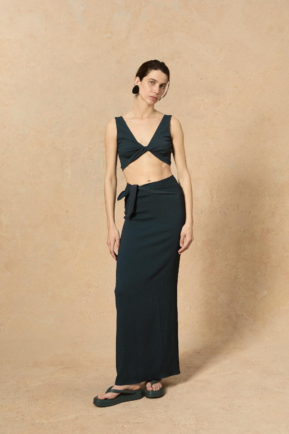 Cortana Fiona Falda Cruzada Azul