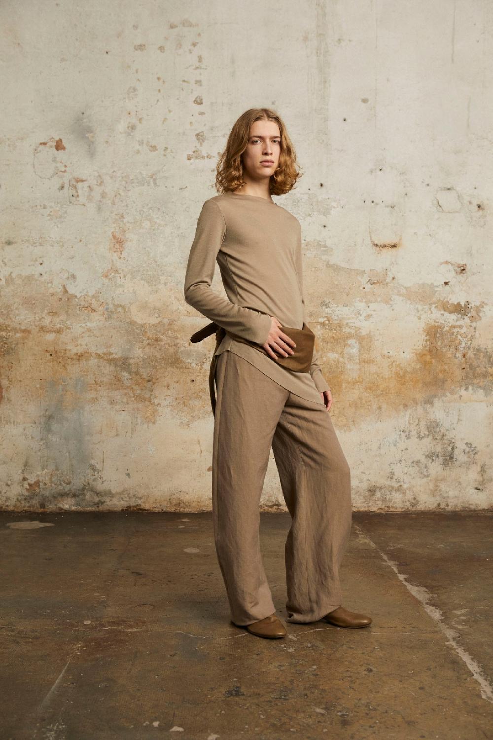 Cortana Genet Top De Lana Virgen Gris