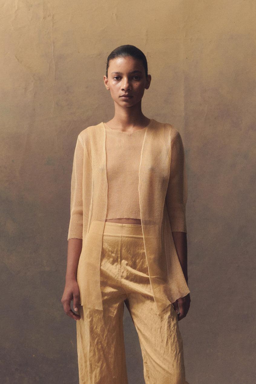 Cortana Giulia Chaqueta En Punto De Seda Lavanda