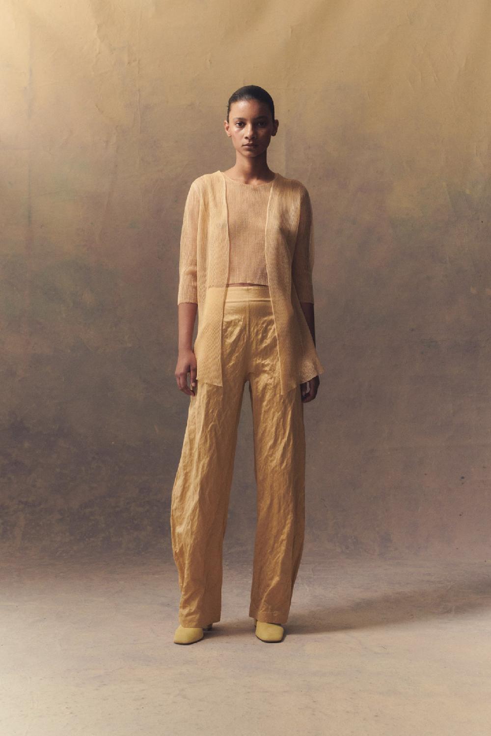 Cortana Giulia Chaqueta En Punto De Seda Melocotón