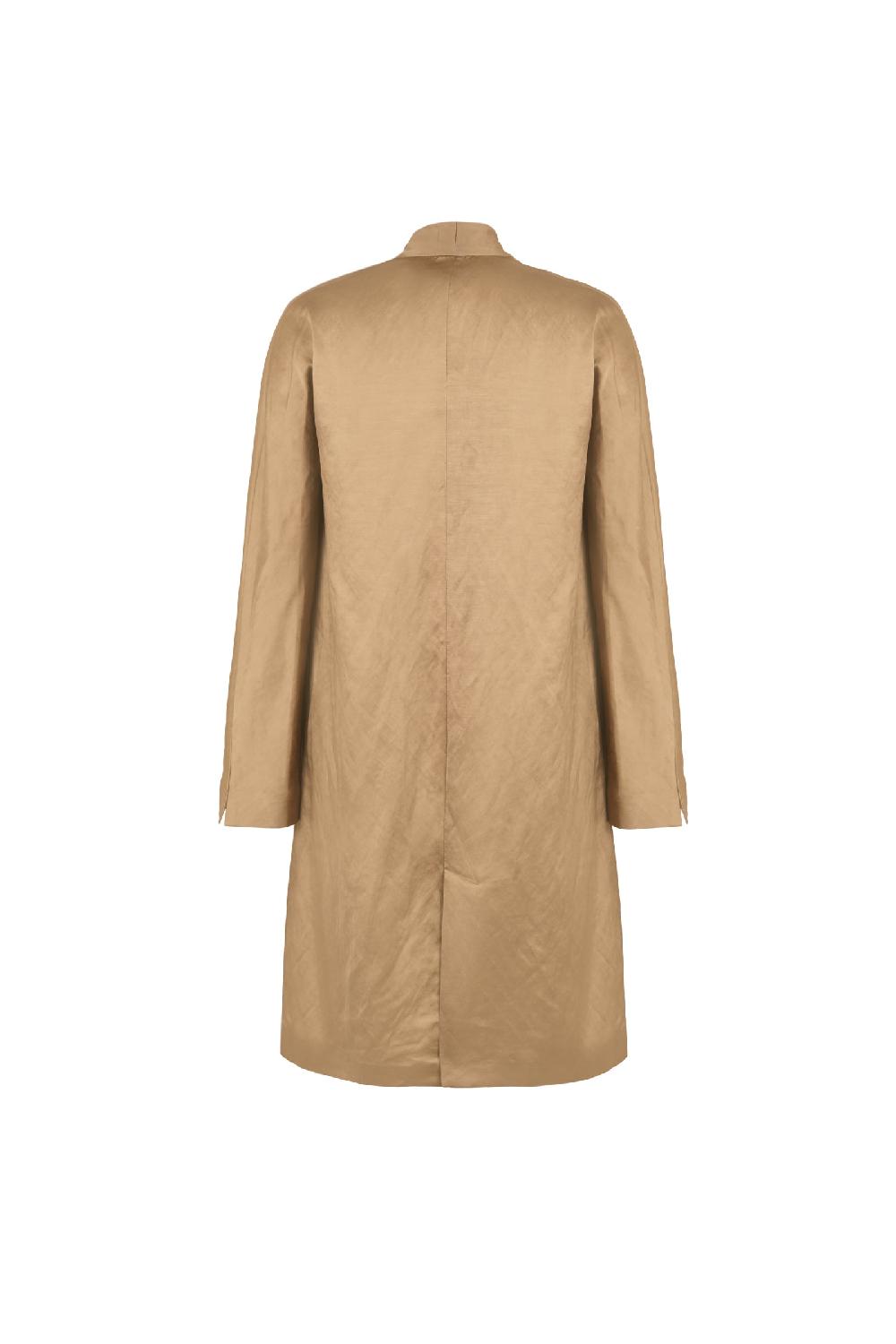 Cortana Gloria Chaqueta En Lino Y Viscosa Cocoa