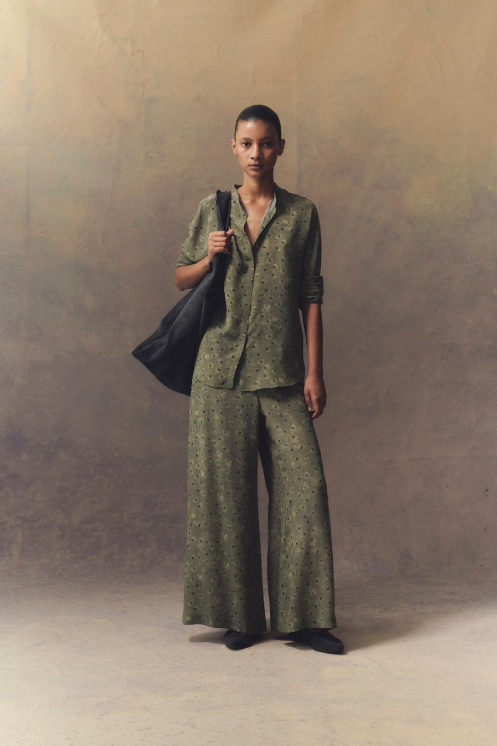 Cortana Irina Camisa En Seda Estampada