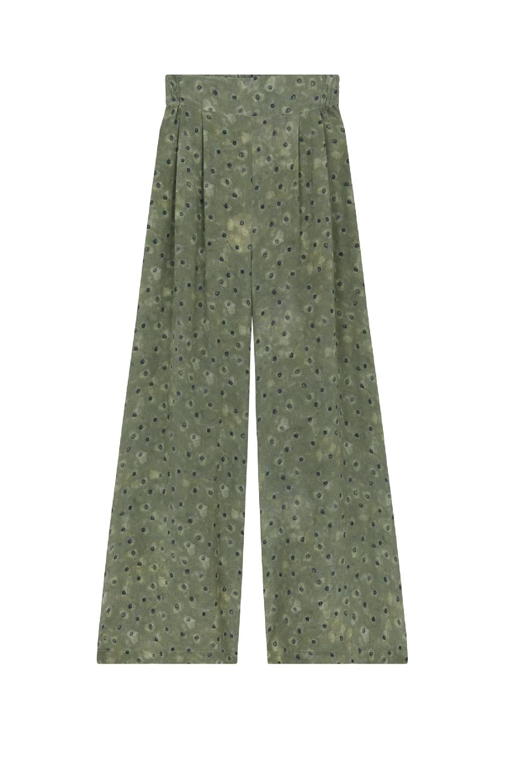 Cortana Irina pantalón en seda estampada