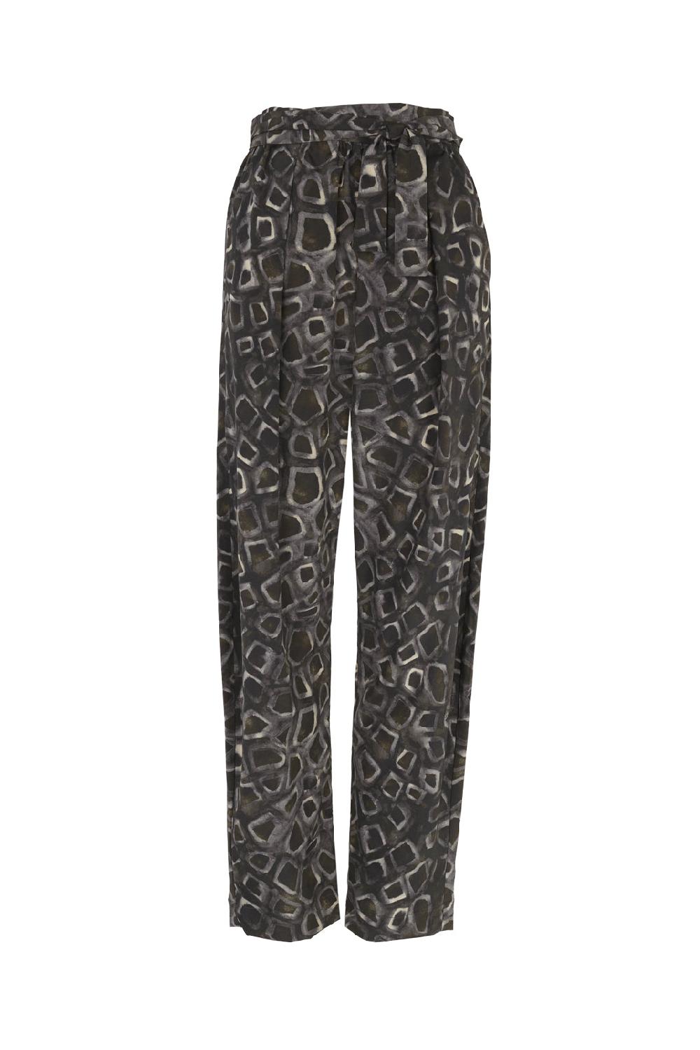 Cortana Irma pantalon en seda yasu print
