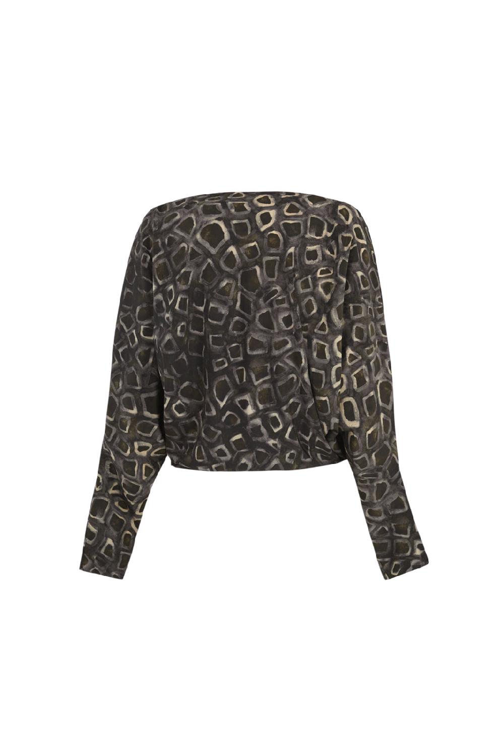 Cortana Irma Top En Seda Yasu Print