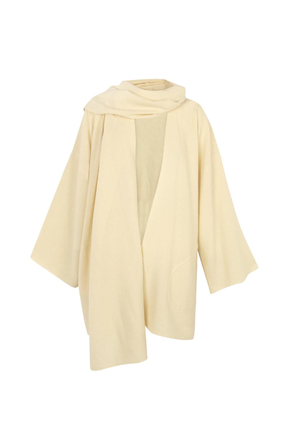 Cortana Jack chaqueta en lana de yak marfil