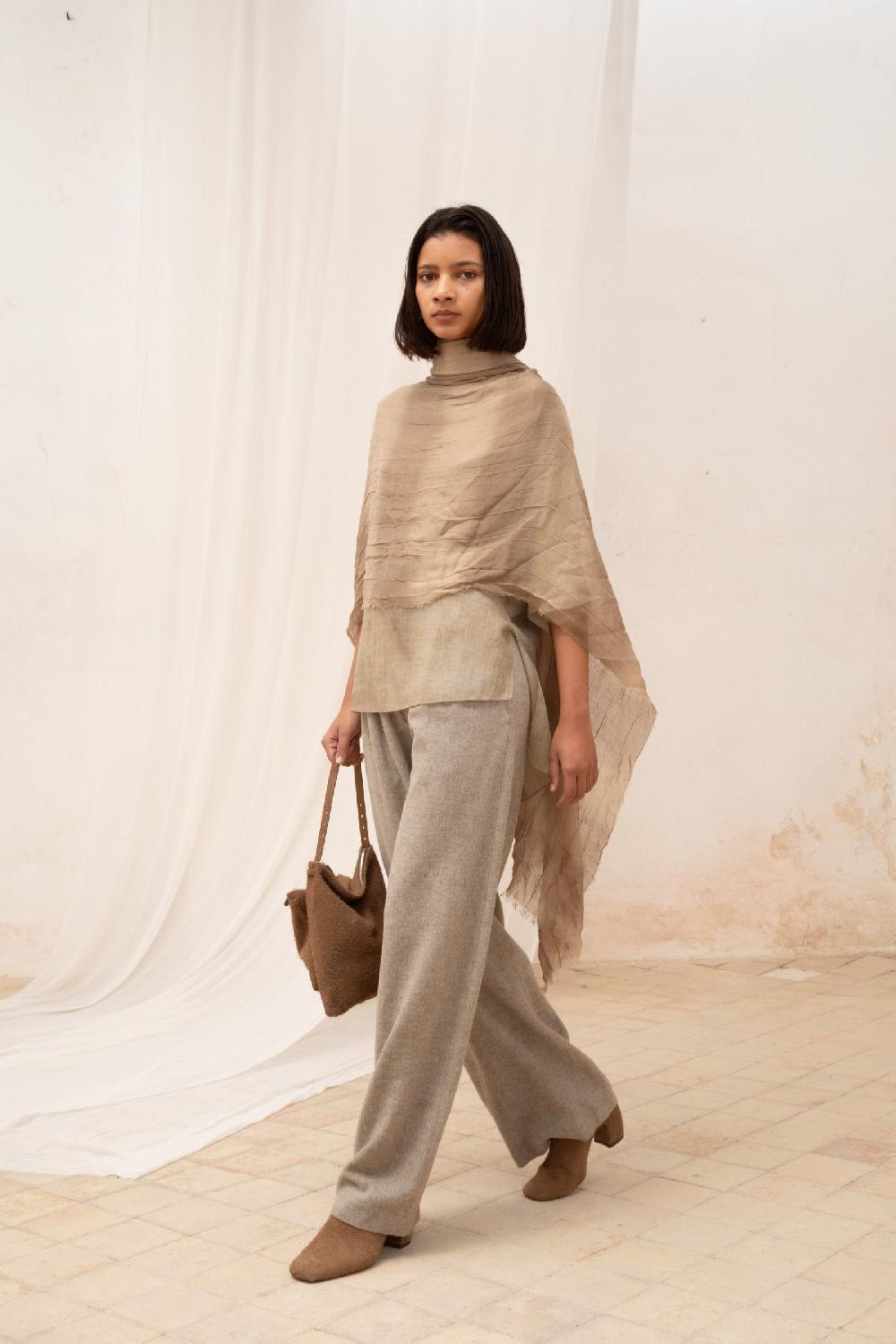 Cortana Jack Pantalon En Lana De Yak Topo