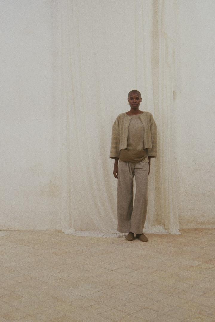 Cortana Jack Pantalon En Lana De Yak Topo