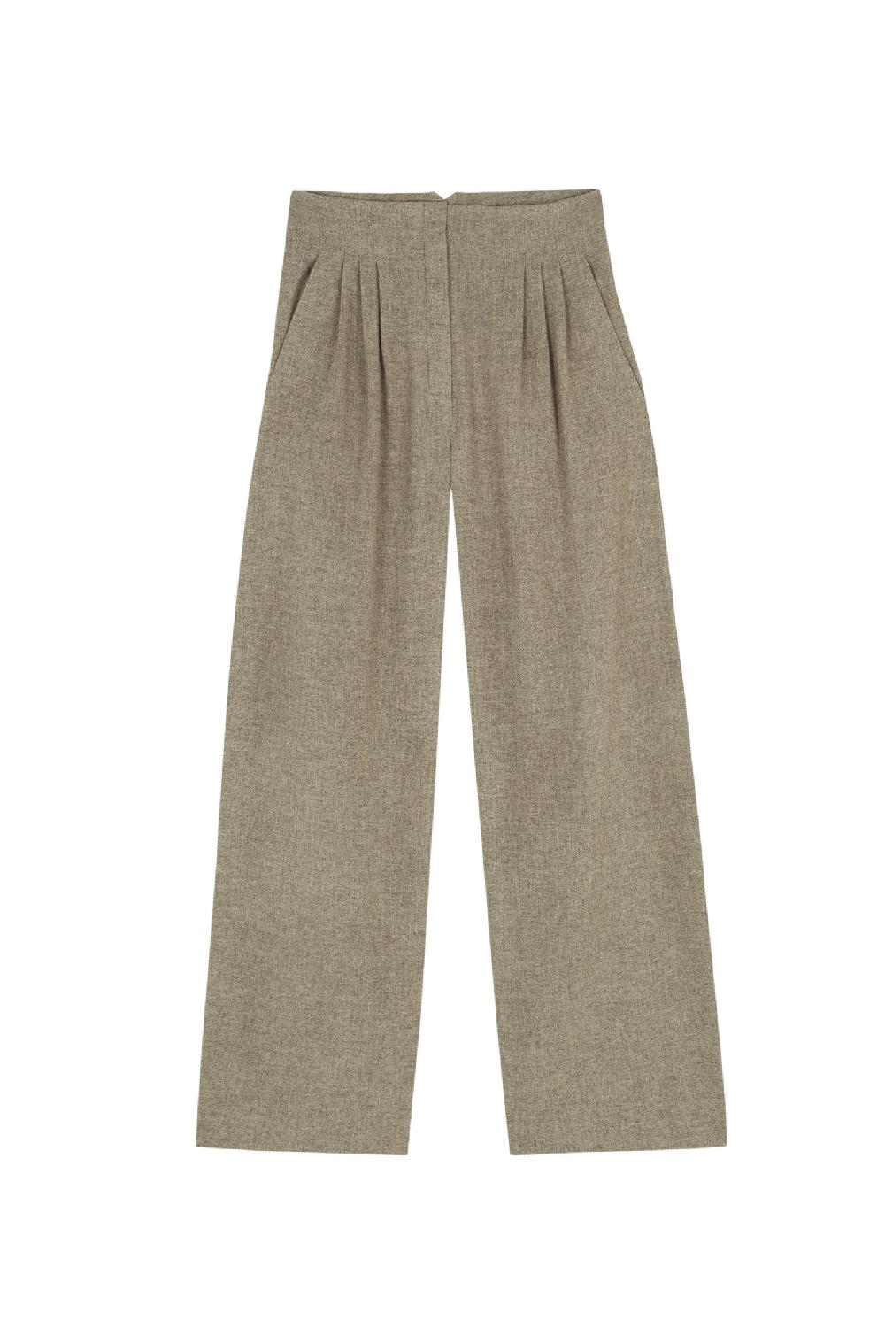 Cortana Jack pantalon en lana de yak topo