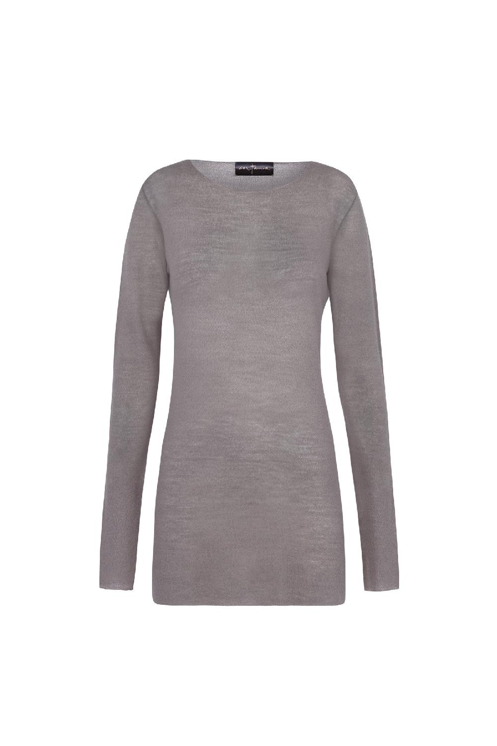 Cortana Jen top en lana virgen gris