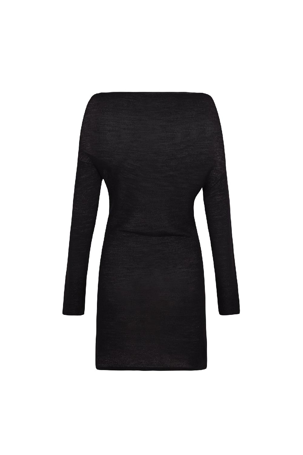 Cortana Jenny top en lana virgen negro