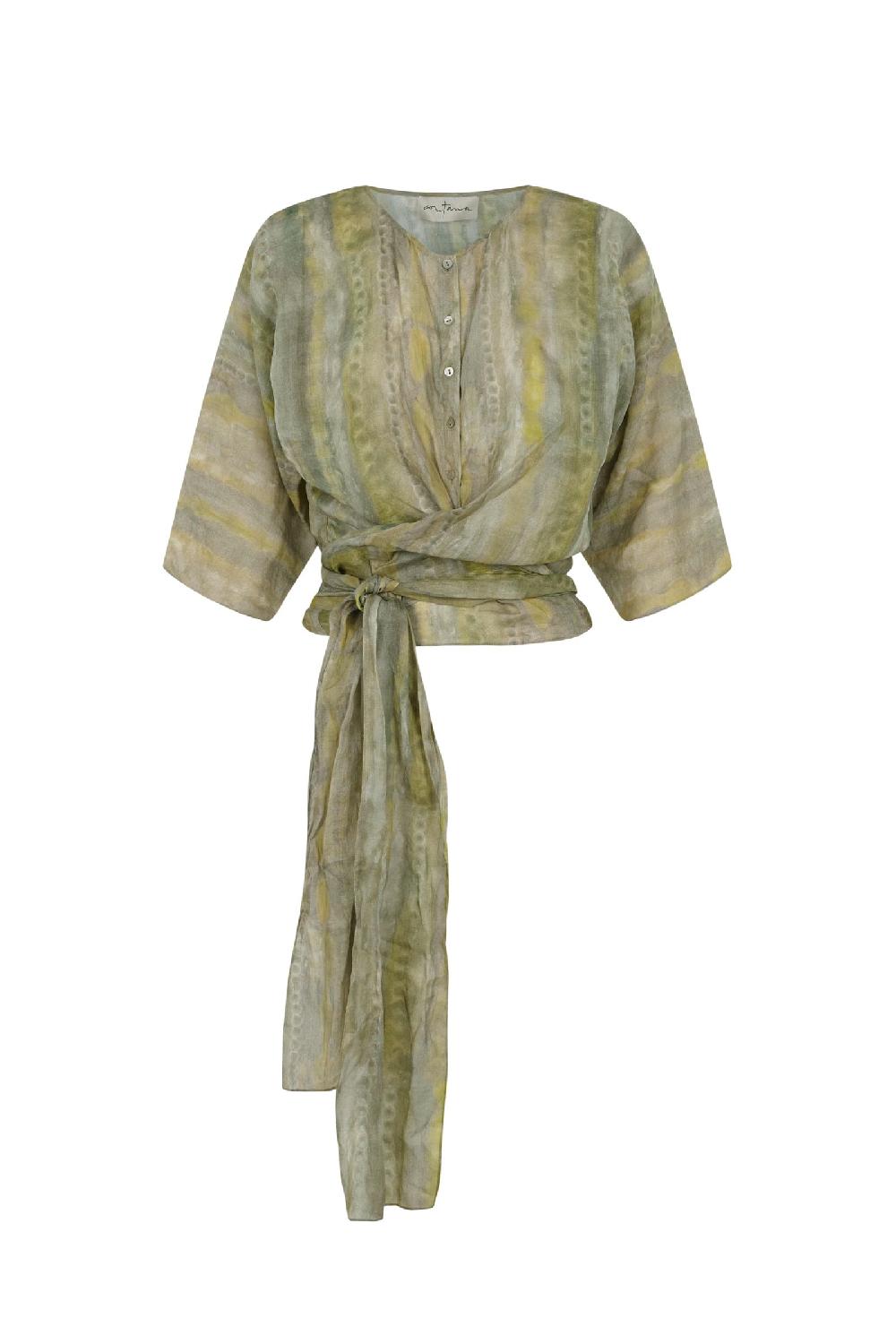 Cortana Jill Top En Ramio Estampado