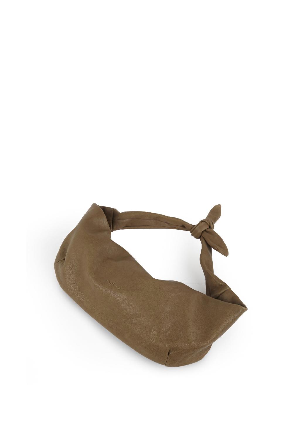 Cortana Jin S riñonera en cuero verde kaki