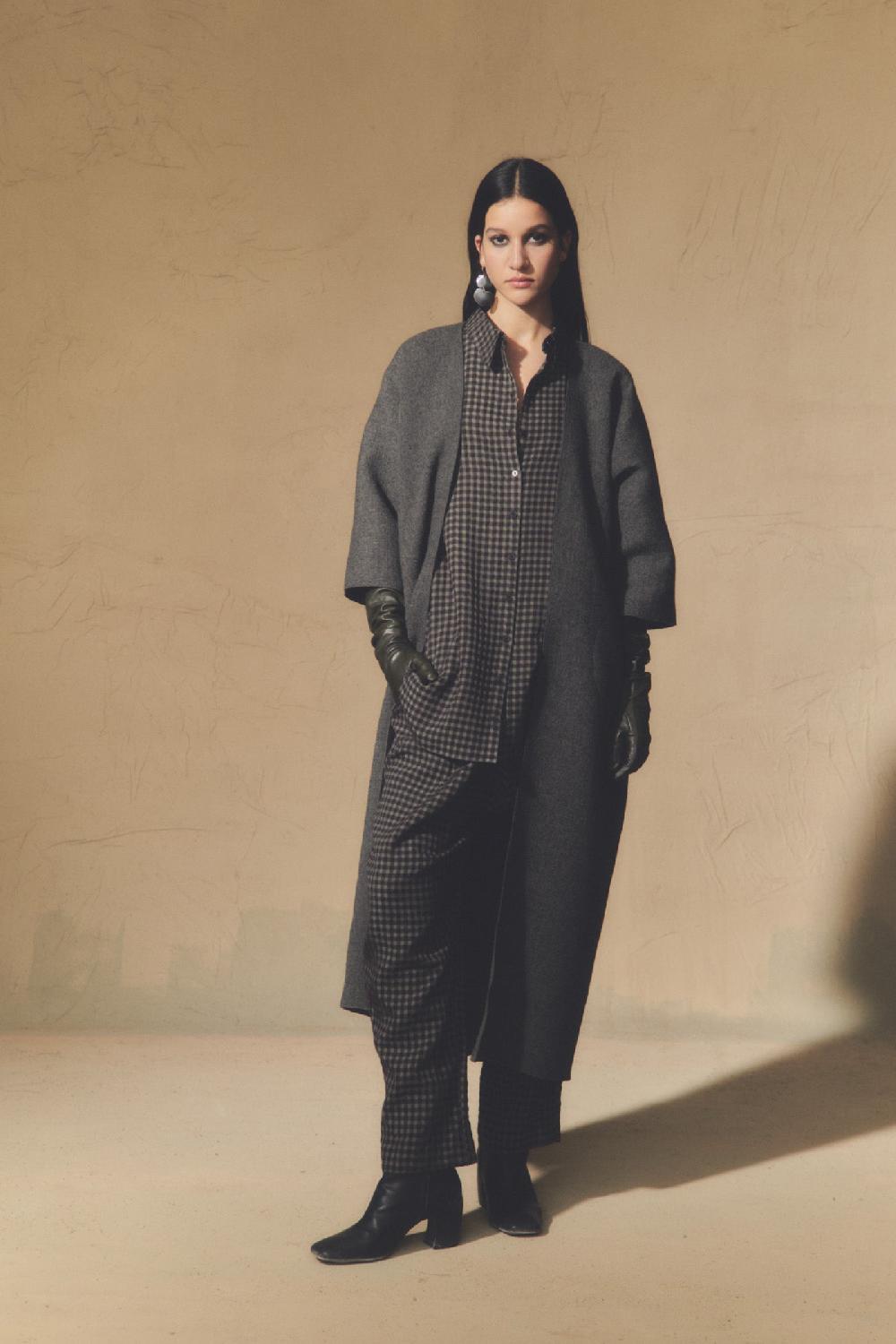 Cortana Jo Abrigo Doble Faz Gris