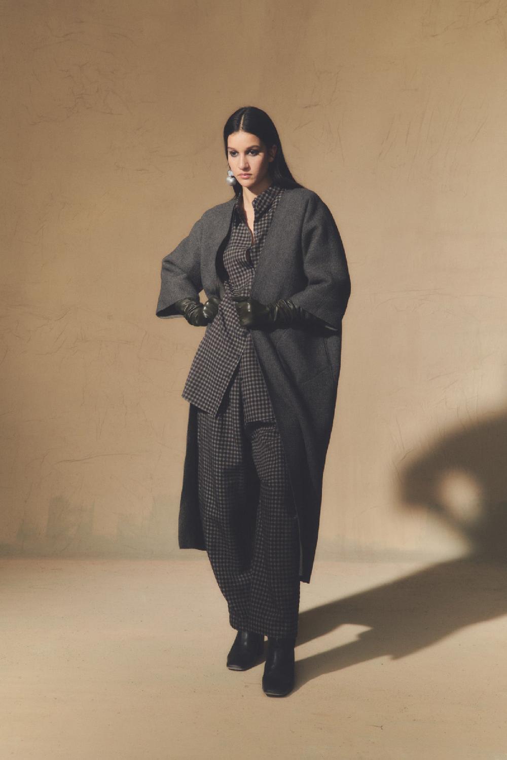 Cortana Jo Abrigo Doble Faz Gris