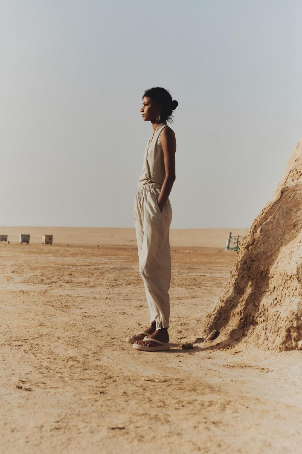 Cortana Josephine Pantalón En Seda Plateada