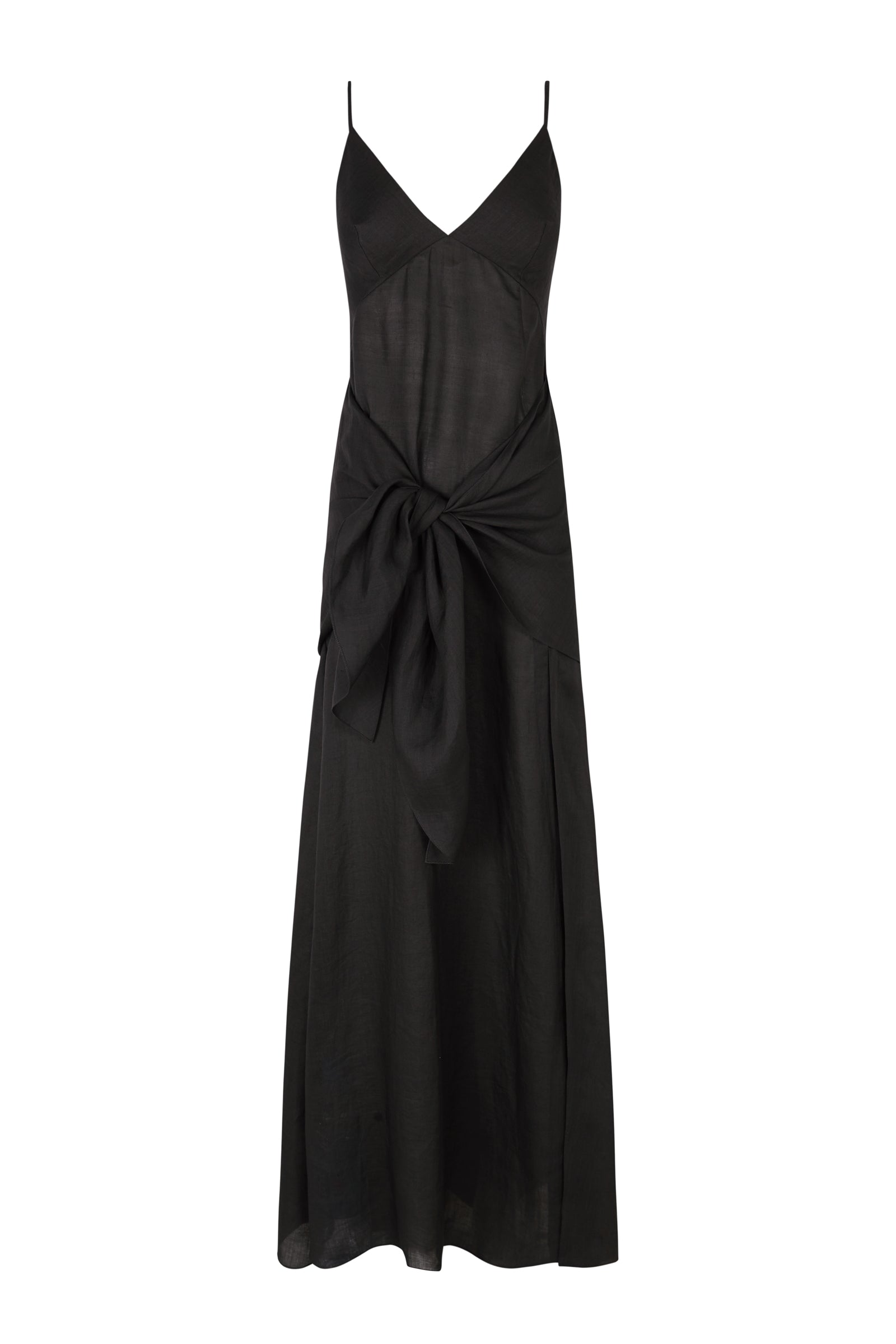 Cortana Juliana vestido en ramio gris humo