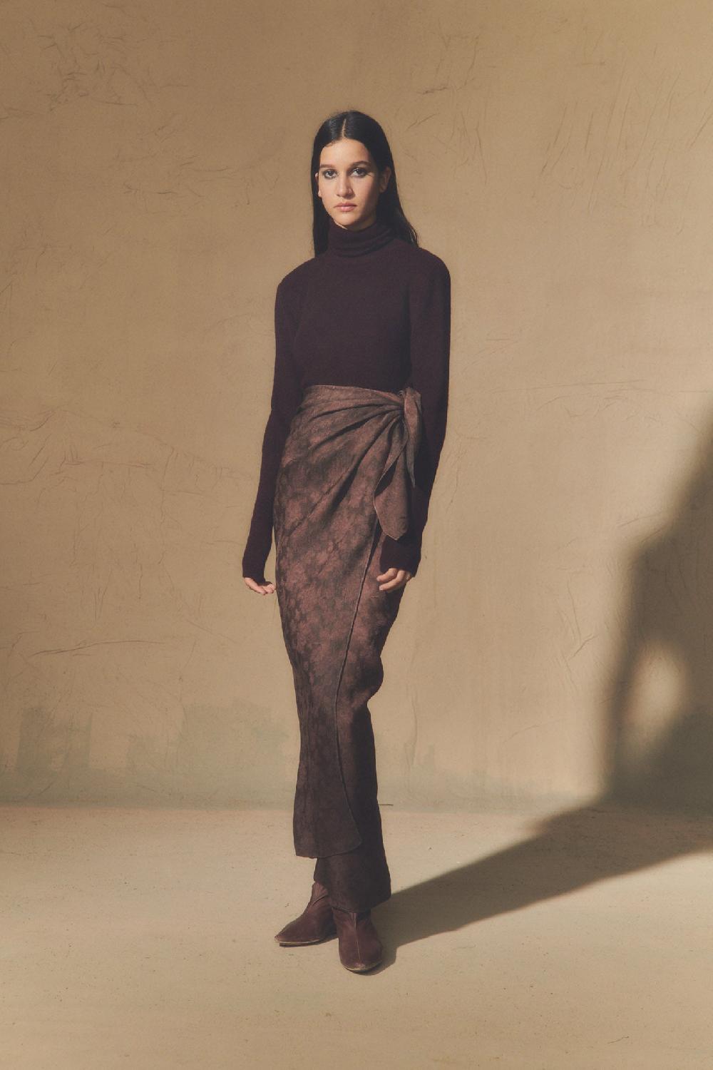 Cortana Kaia Jersey Con Cuello Vuelto Burdeos