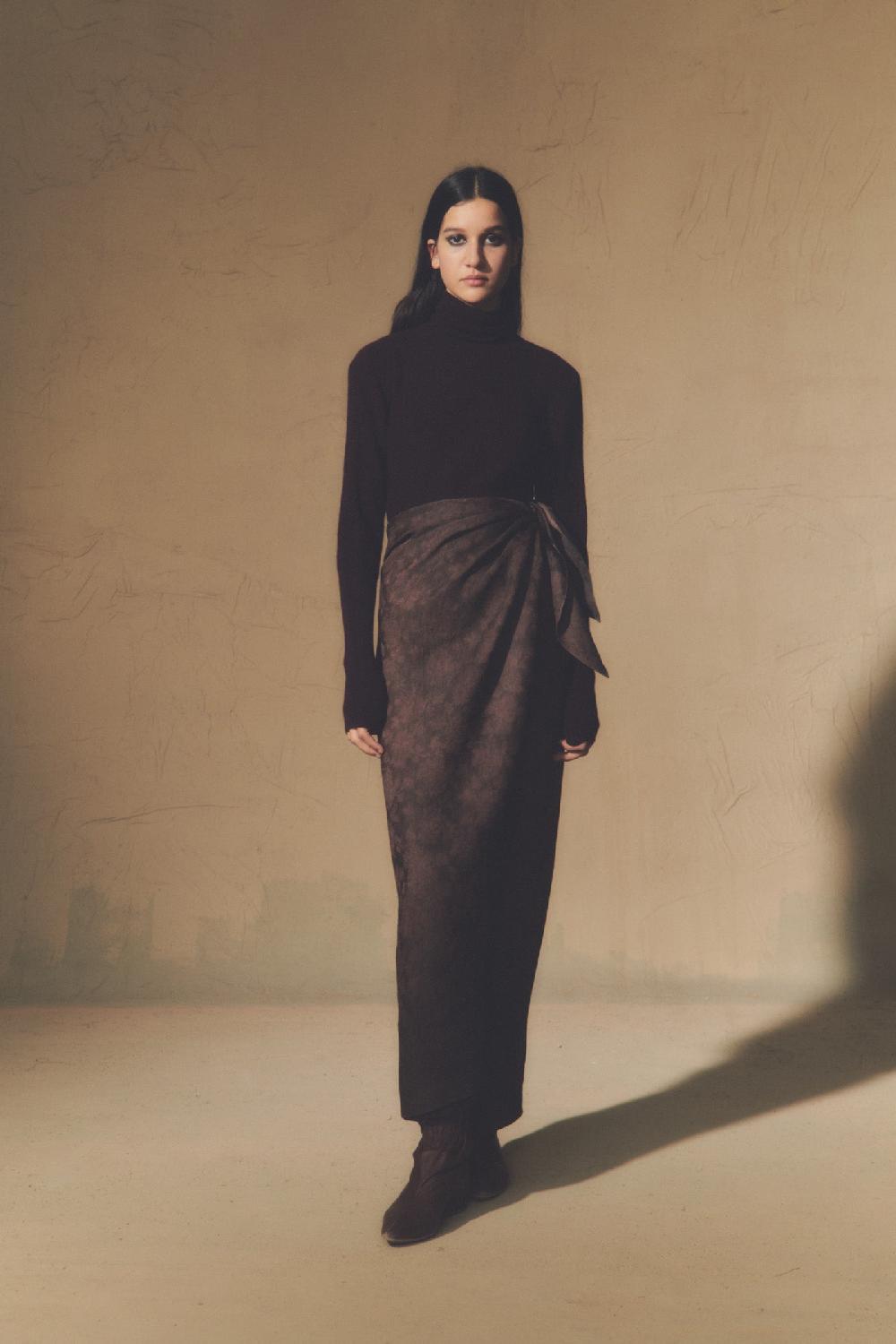 Cortana Kaia Jersey Con Cuello Vuelto Burdeos