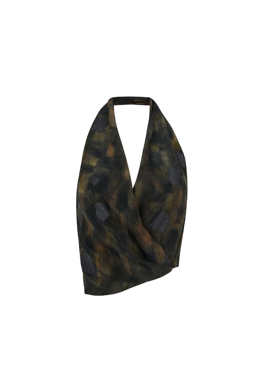 Cortana Karl top en seda klimt print