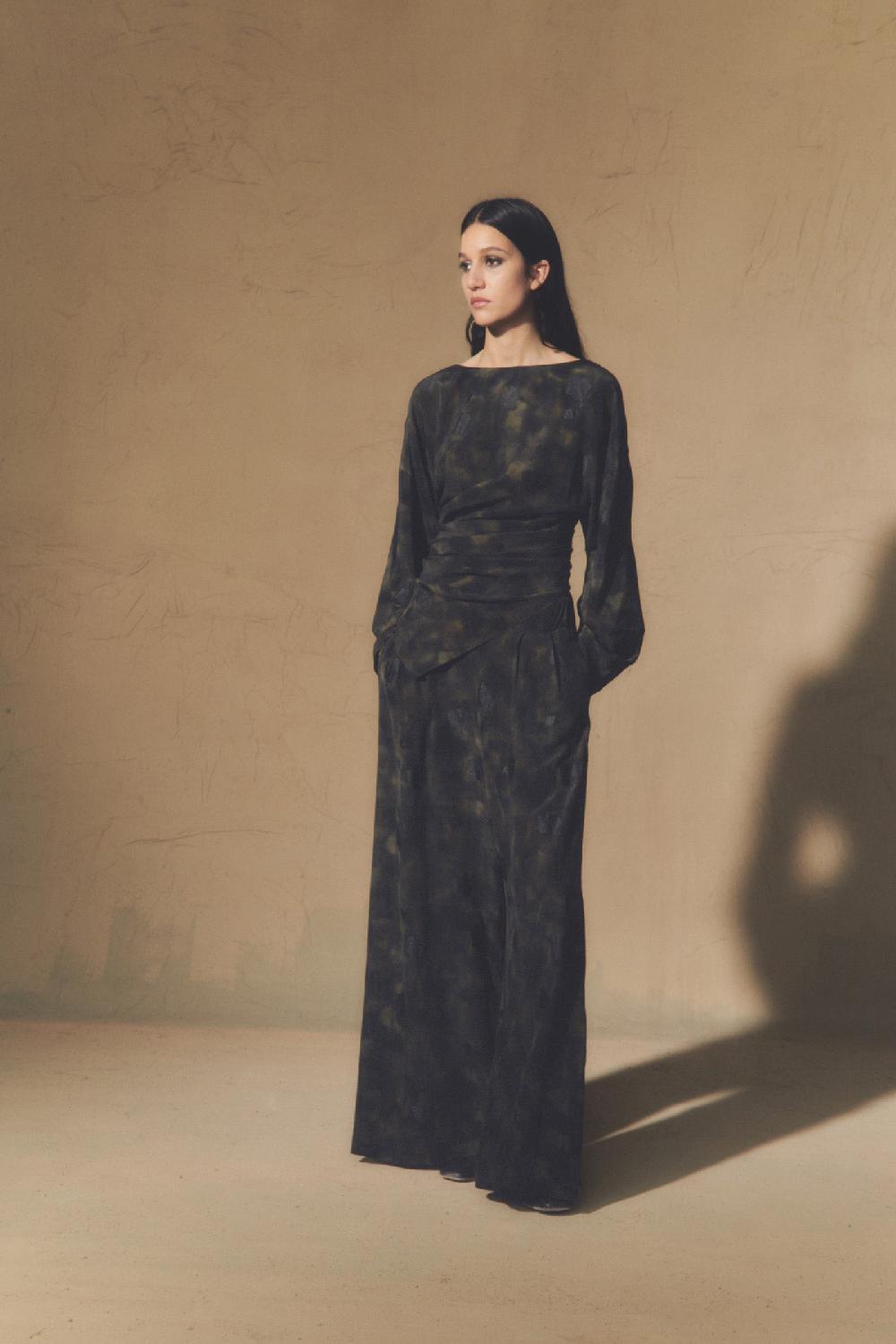 Cortana Karlie Pantalón En Seda Klimt Print