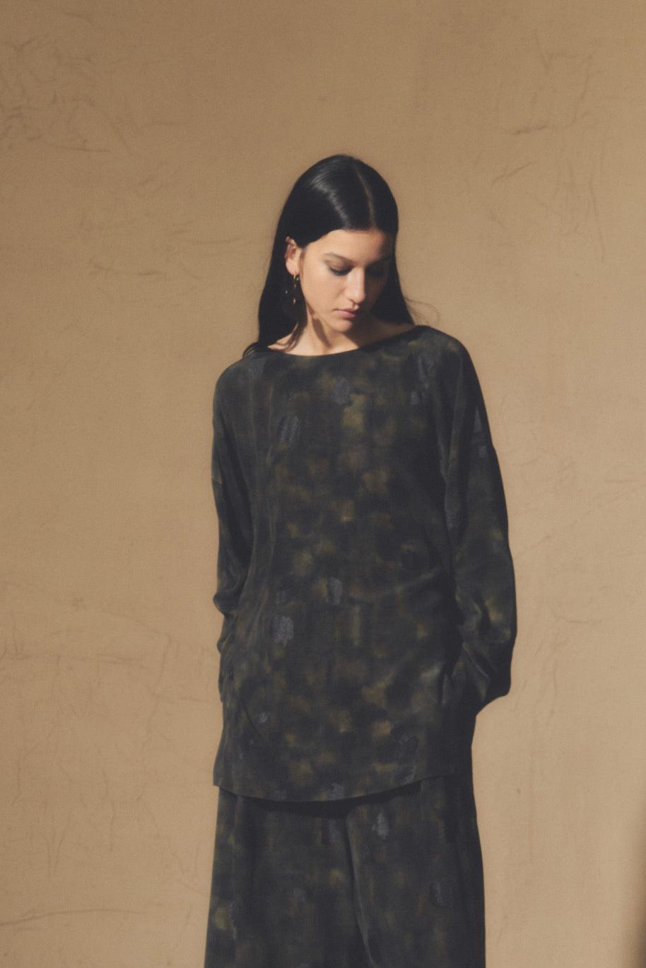 Cortana Karlie Top En Seda Klimt Print