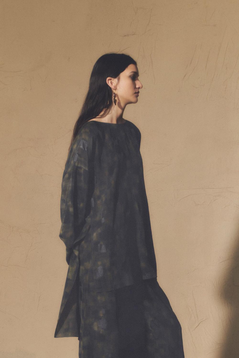 Cortana Karlie Top En Seda Klimt Print