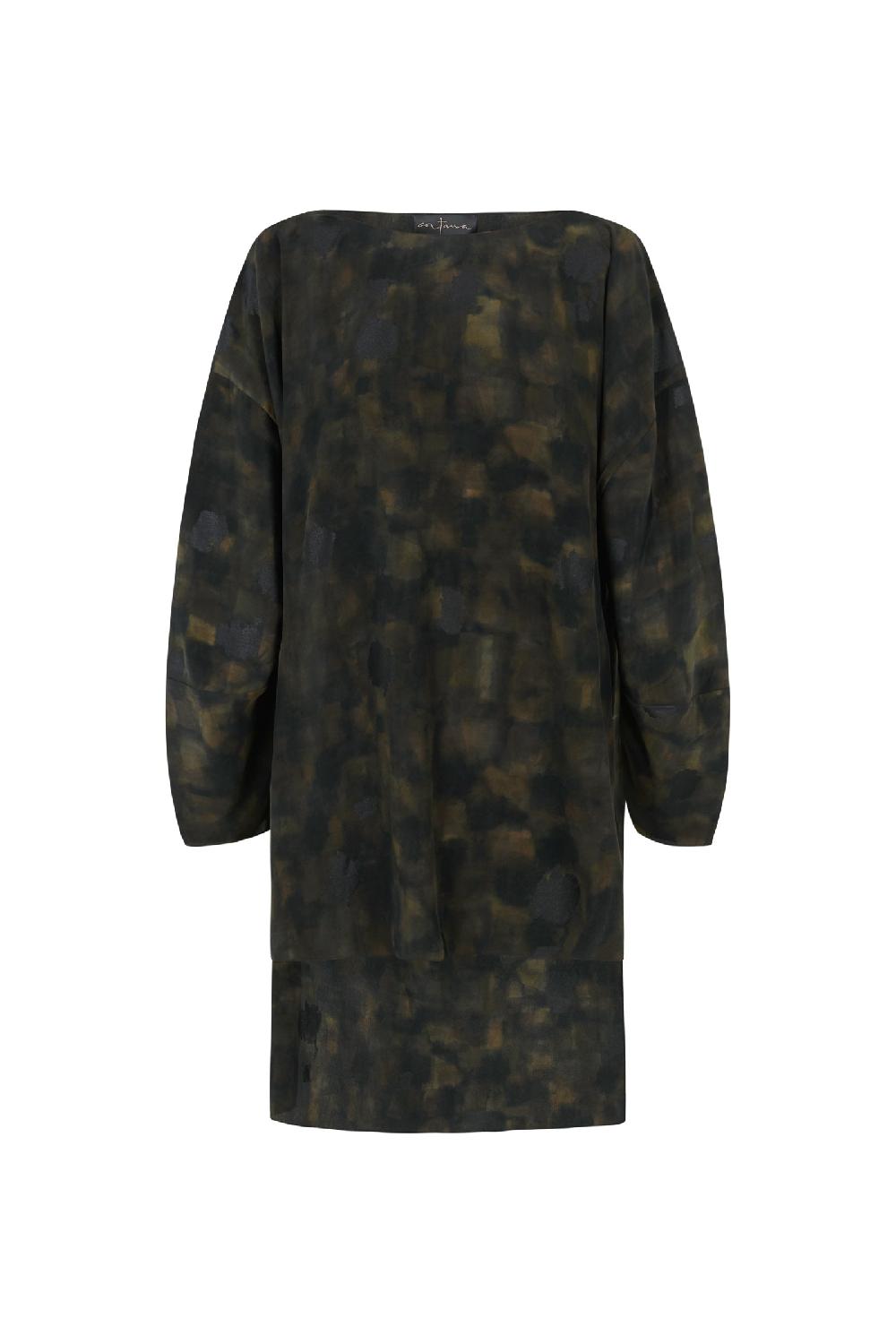 Cortana Karlie top en seda klimt print